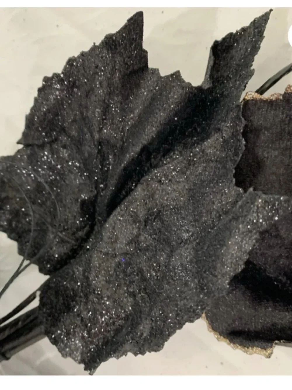 Pier 1 Imports Black Maple Leaf Garland 71”
